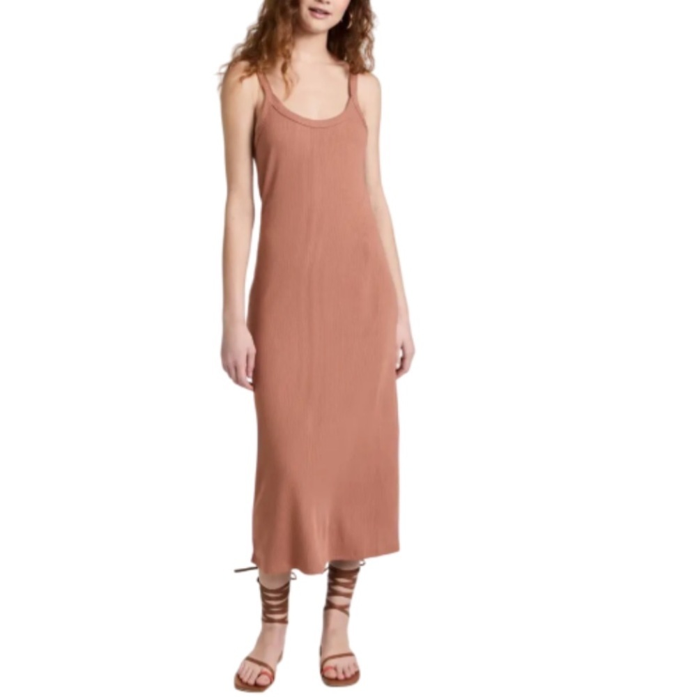 Z SUPPLY Melody Midi Dress Vintage Brown - S